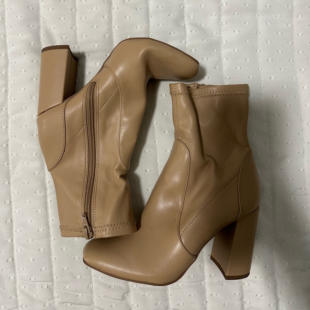 Target Chic Beige Ankle Booties